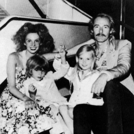 Geneviève Waite and John Phillips with their kids Tamerlane and Bijou in the 80s.